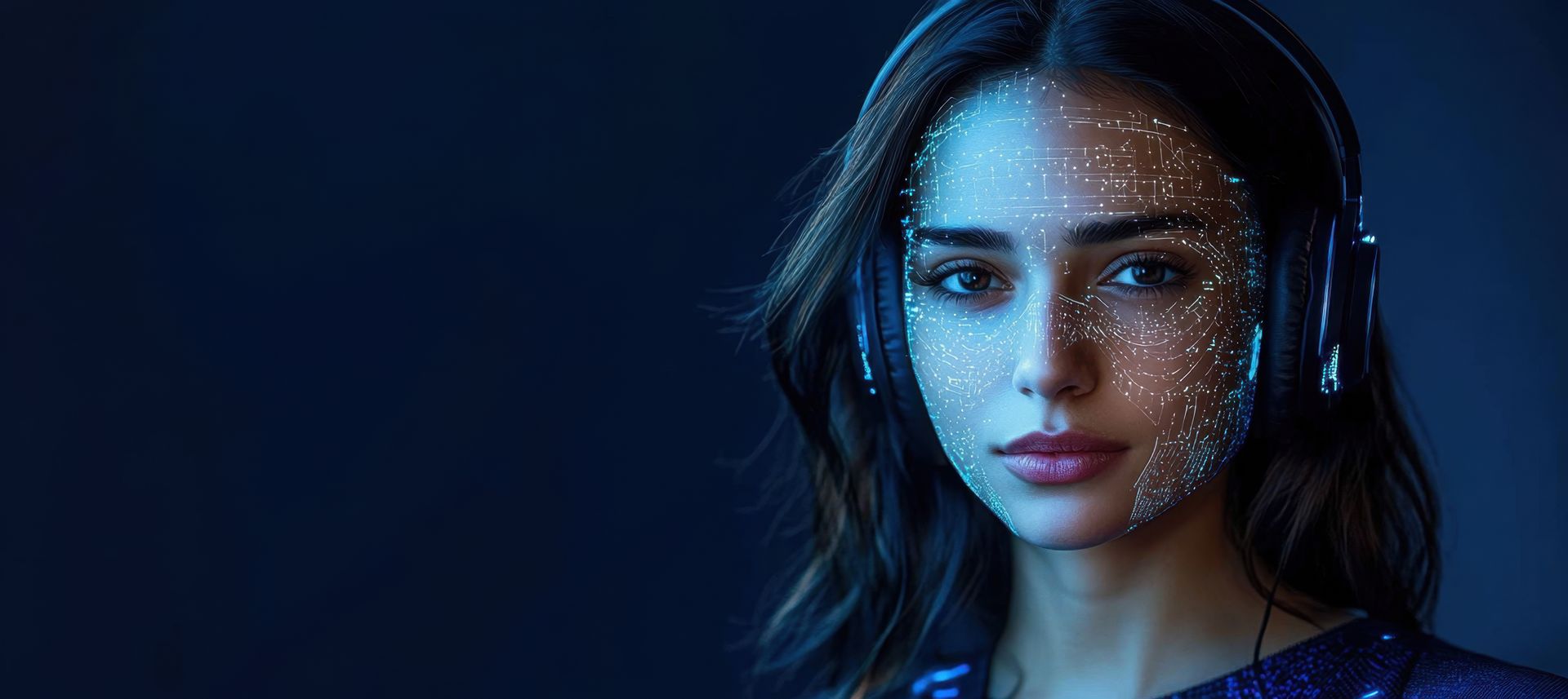 Virtual assistant avatar representing conversational AI agent