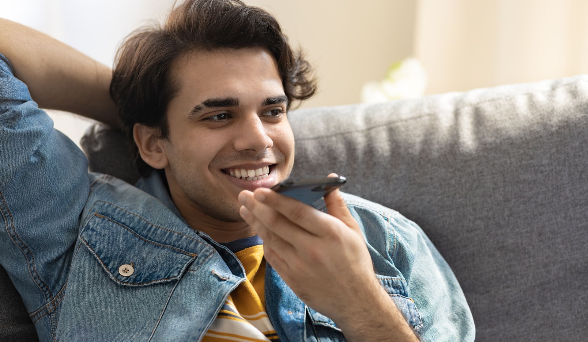 man happy the call is answered