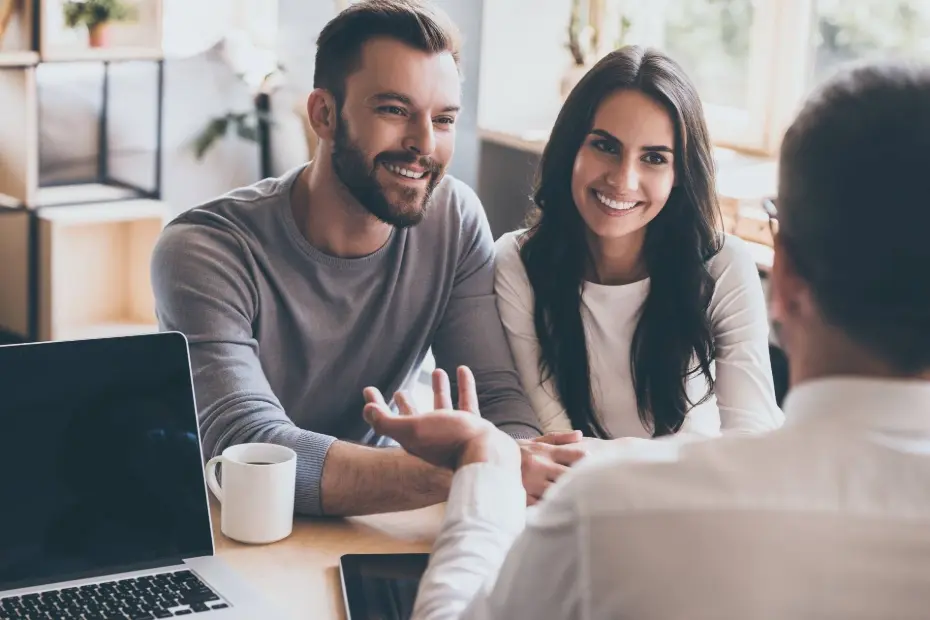 Financial advisor meeting a young couple
