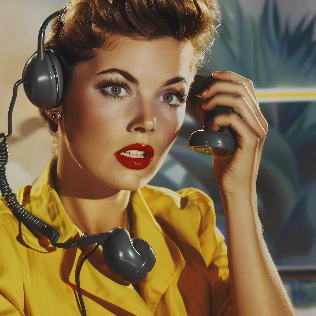 old fashioned telephone operator