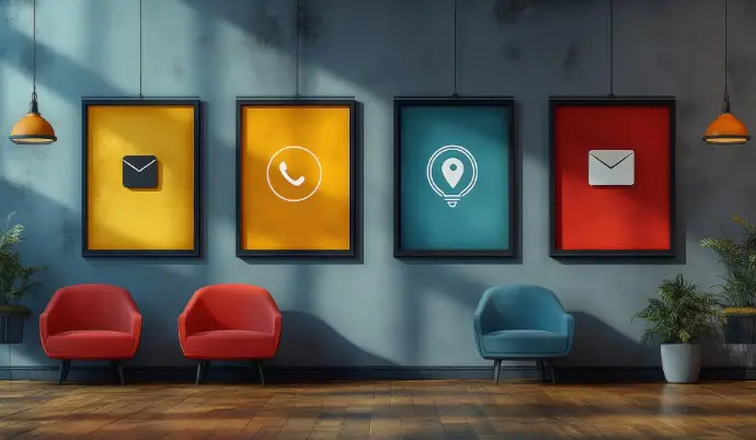 UK business owner reviewing AI receptionist call analytics"