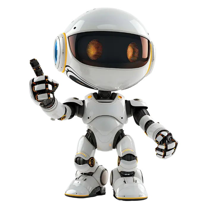 Norango Robot emphasising his point